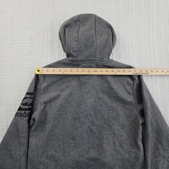 Ecko Unltd Hoodie Men's Medium Grey Spellout Logo Y2K VTG Rhino 72 Grunge Skater - Picture 10 of 14
